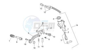 RSV4 1000 APRC R ABS (AU, CA, EU, J, RU, UK, USA) drawing Rear master cylinder