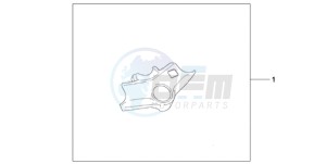 VFR800A9 UK - (E / ABS MME TWO) drawing TOP BRIDGE COVER