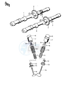 KZ 1000 A [KZ1000] (A1-A2A) [KZ1000] drawing CAMSHAFTS_VALVES -- 77-78 A1_A2_A2A- -