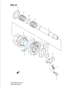 GSX1250 FA drawing CRANK BALANCER