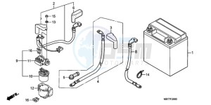 XL1000VA9 UK - (E / ABS MKH) drawing BATTERY