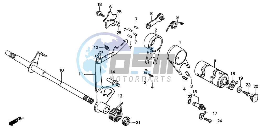 GEARSHIFT FORK/ GEARSHIFT DRUM