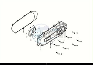 X'PRO 50 (XE05W4-EU) (E5) (M1) drawing L. CRANK CASE COVER