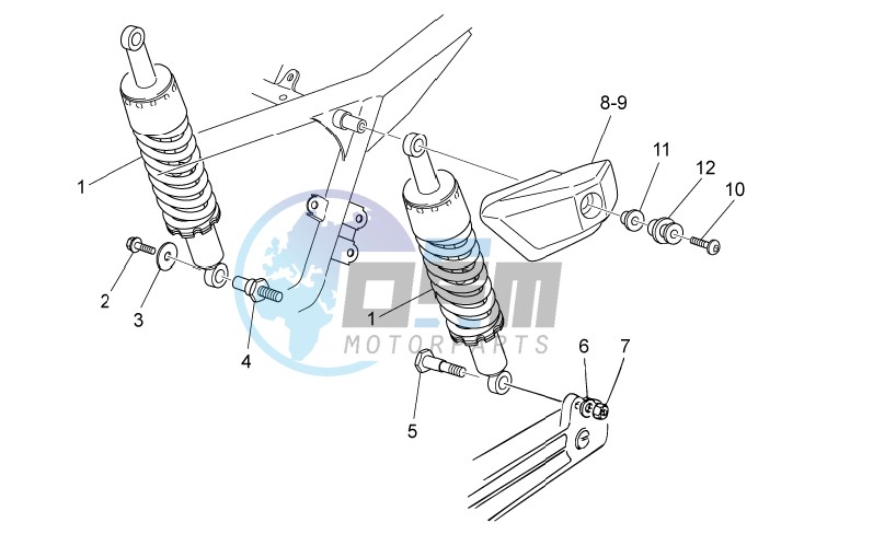 Rear shock absorber