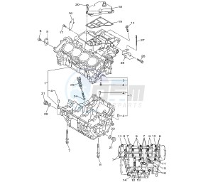 XJ6-N 600 drawing CRANKCASE