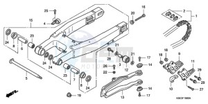 CRF150RB9 Europe Direct - (ED / T19) drawing SWINGARM