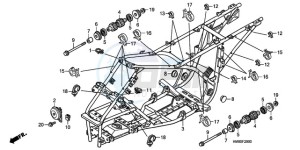 TRX250TEA Australia - (U / EC) drawing FRAME BODY