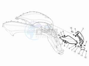 Beverly 300 RST 4T 4V ie E3 drawing Rear headlamps - Turn signal lamps