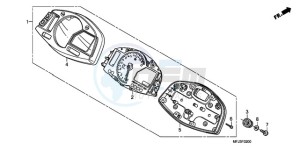 CBR600RR9 France - (F / CMF SPC) drawing METER