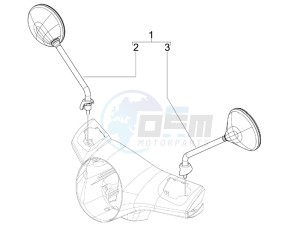 GTS 300 ie Super Sport drawing Mirror