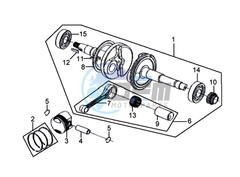 CRANKSHAFT /  PISTON / PISTON RING