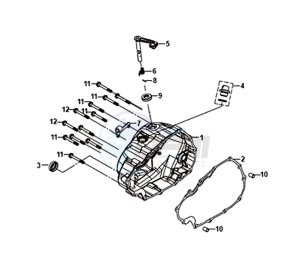 WOLF SB125Ni (PU12EA-EU) (L8-M0) drawing CRANKCASE RIGHT