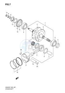 AN400 (E2) Burgman drawing CRANKSHAFT