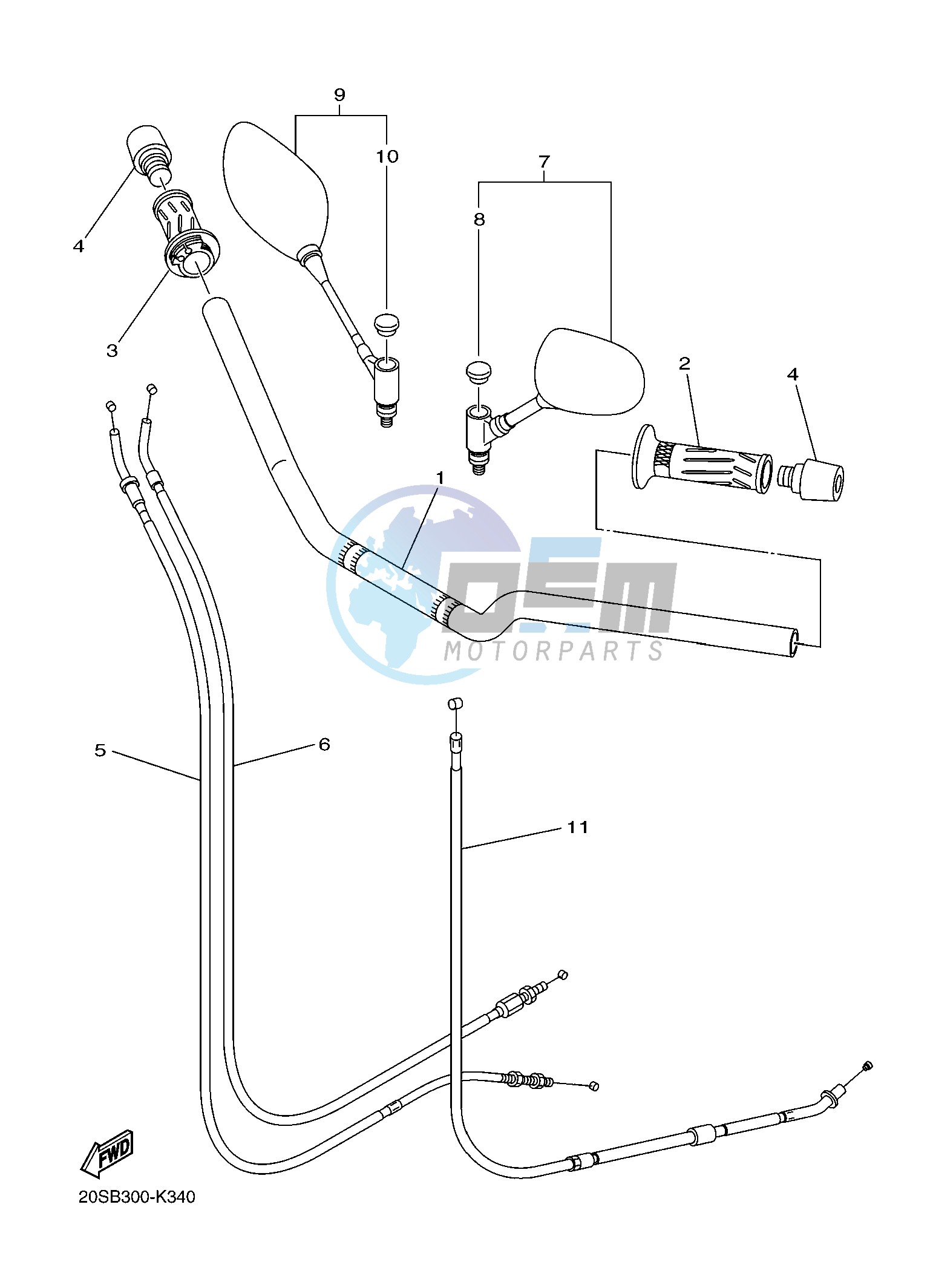 STEERING HANDLE & CABLE