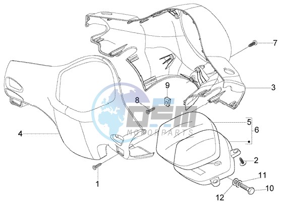 Speedometer Kms. - handlebar covers