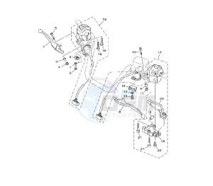 YP MAJESTY ABS 400 drawing HANDLE SWITCH AND LEVER