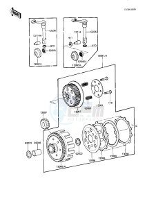 KDX 175 A [KDX175] (A2-A3) [KDX175] drawing CLUTCH -- 81-82 A2_A3- -