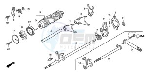 TRX420TM FOURTRAX drawing GEARSHIFT DRUM