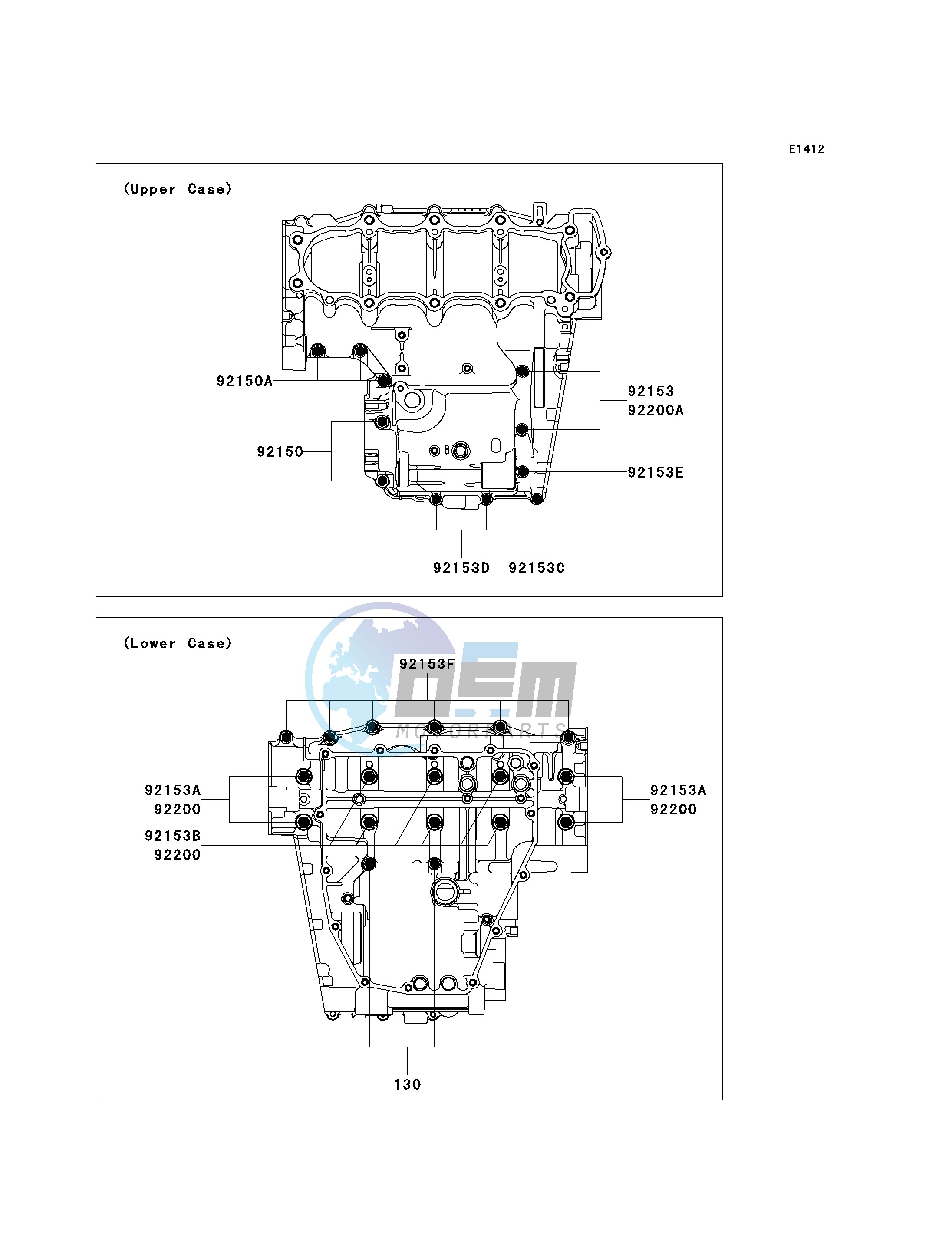 CRANKCASE BOLT PATTERN