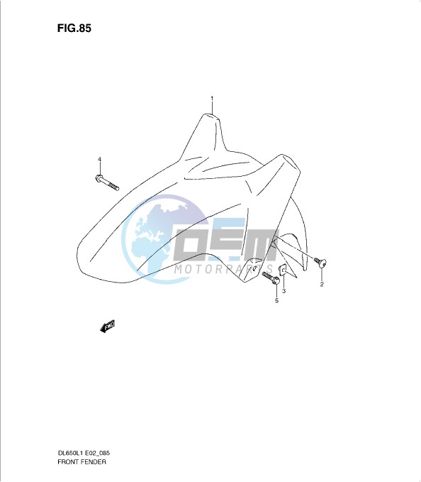 FRONT FENDER (DL650L1 E2)