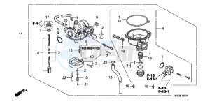 TRX90XD TRX90 Europe Direct - (ED) drawing CARBURETOR