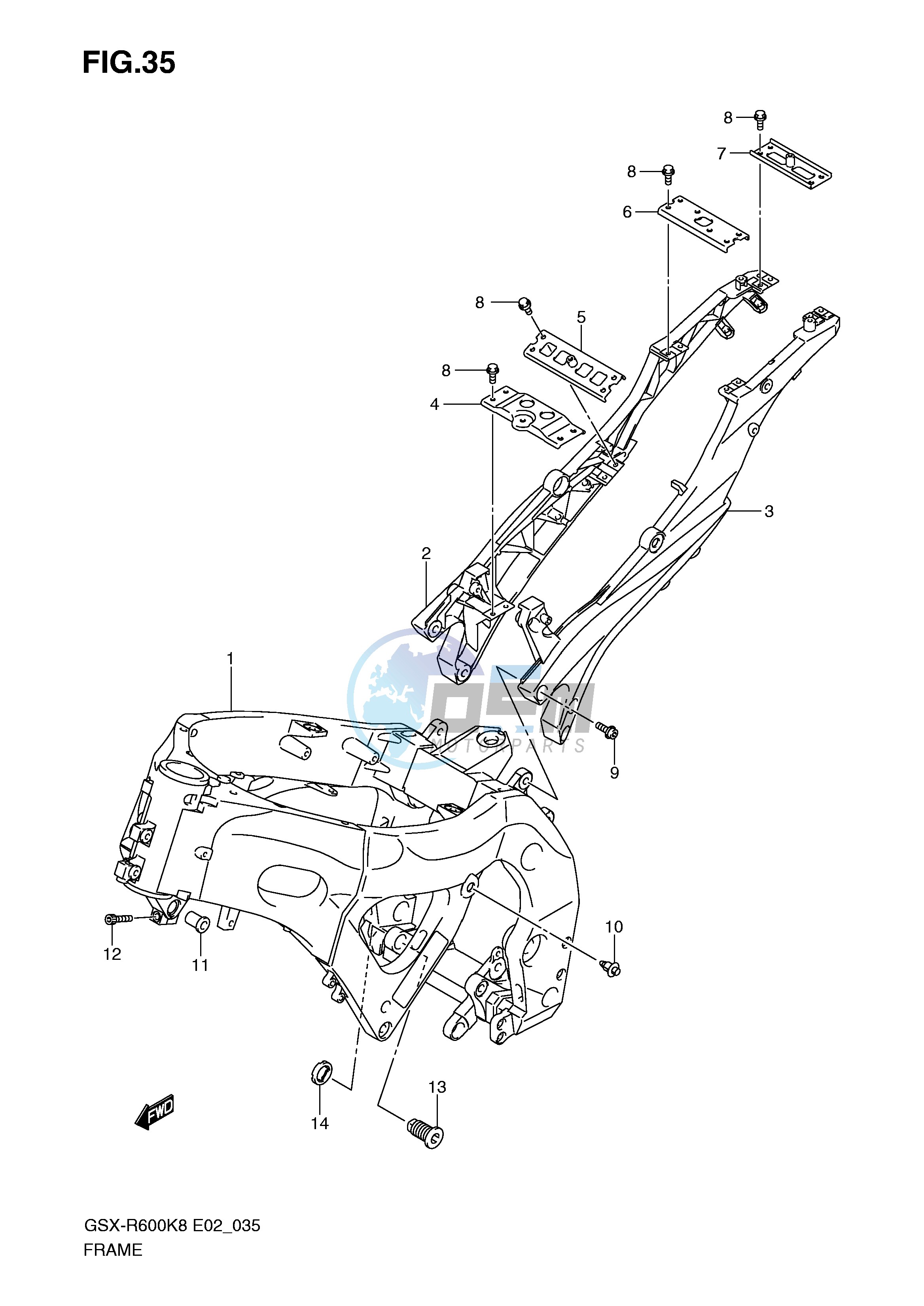 FRAME (MODEL K8 K9)