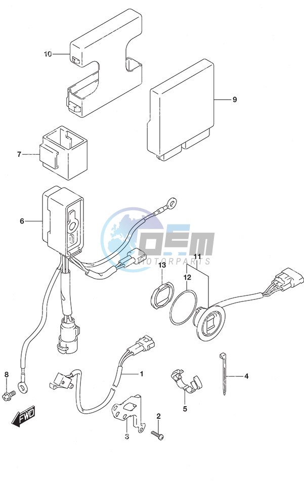 PTT Switch/Engine Control Unit