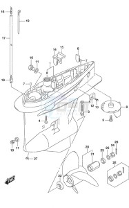 DF 175A drawing Gear Case