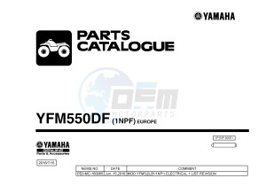 YFM550FWA YFM550DF GRIZZLY 550 (1NPF) drawing .1-Front-Page