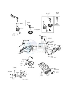 NINJA_300 EX300ADF XX (EU ME A(FRICA) drawing Ignition Switch