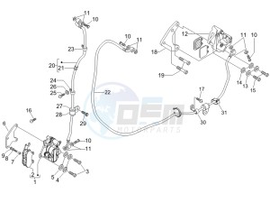 Nexus 250 SP e3 (UK) UK drawing Brakes hose  - Calipers