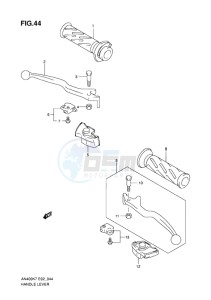 AN400 ABS BURGMAN EU-UK drawing HANDLE LEVER