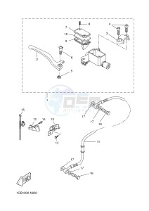 NS50F AEROX 4 (1GB1 1GB1 1GB1 1GB1 1GB1) drawing FRONT MASTER CYLINDER