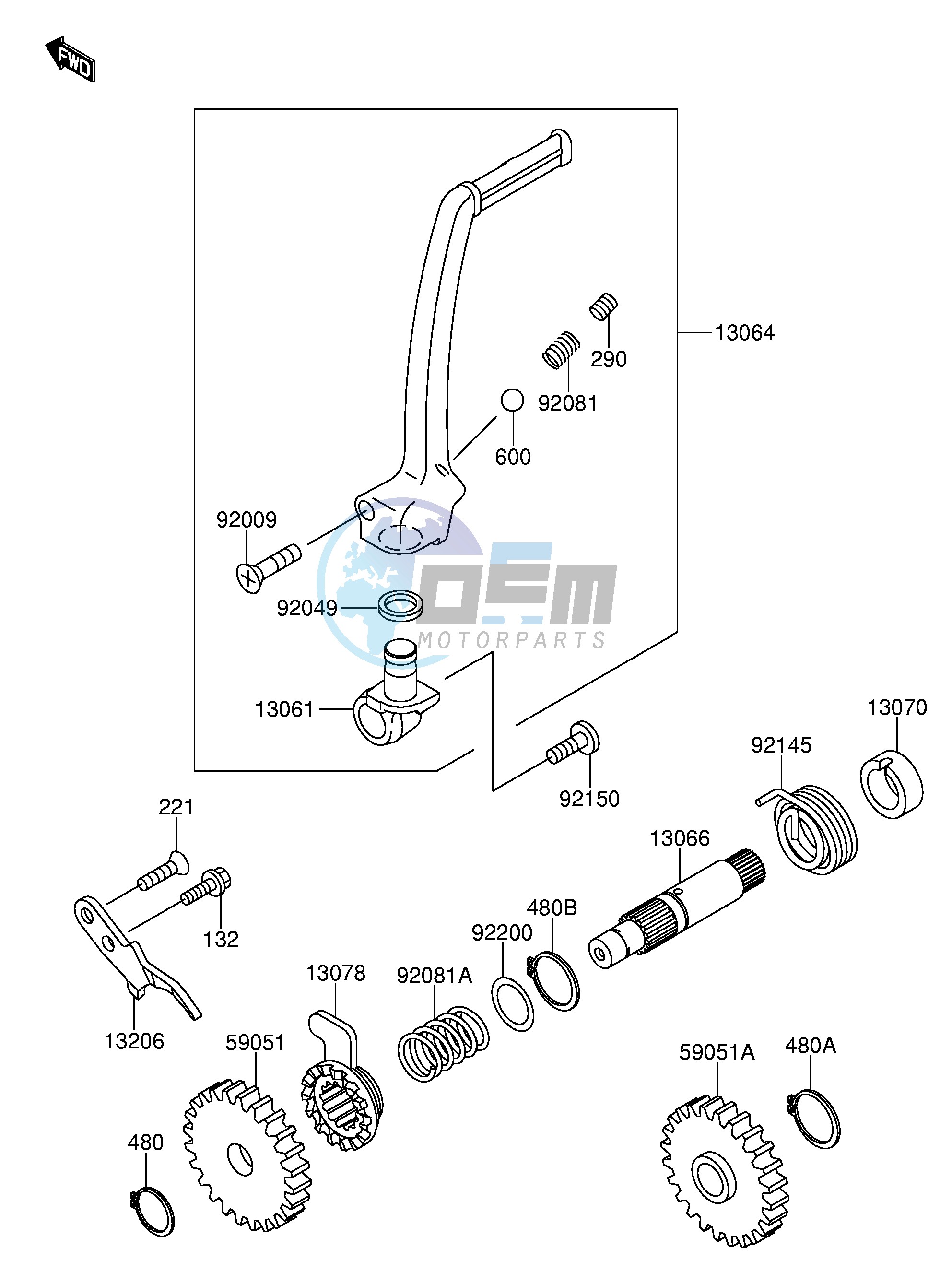 KICKSTARTER MECHANISM