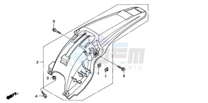 CRF450X drawing REAR FENDER