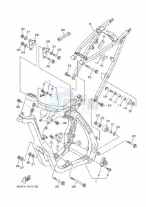 YZ250 (BCRD) drawing FRAME