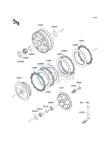 VN 900 D[VULCAN 900 CLASSIC LT] (6F-9F) D9F drawing CLUTCH