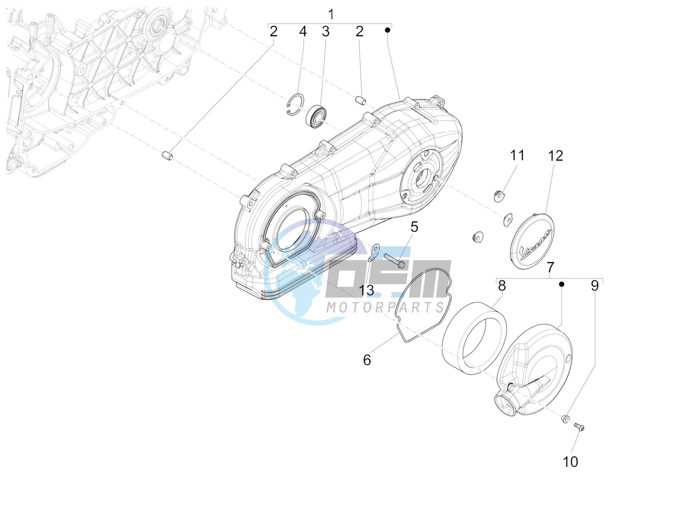 Crankcase cover - Crankcase cooling