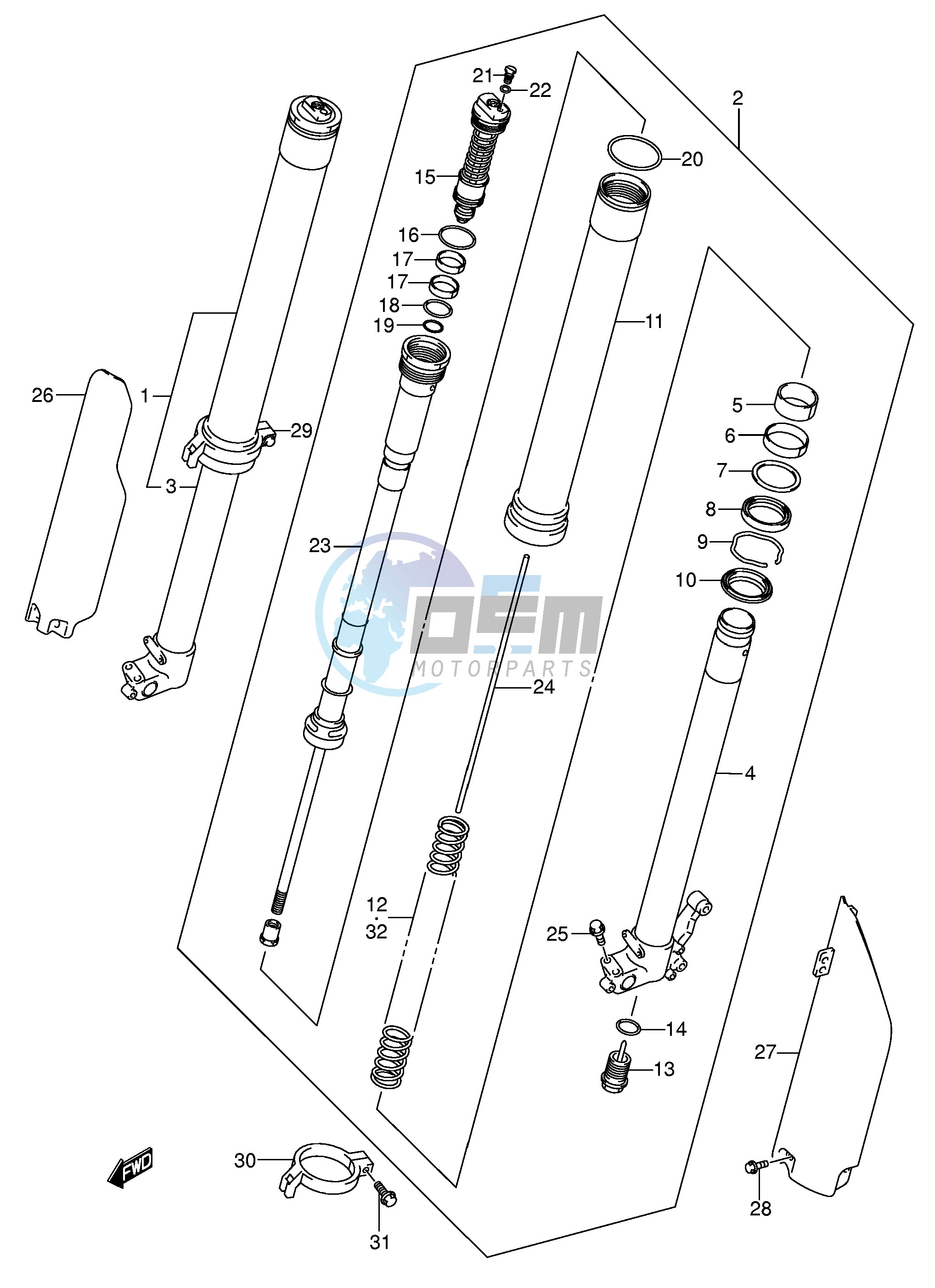 FRONT DAMPER (MODEL K4)