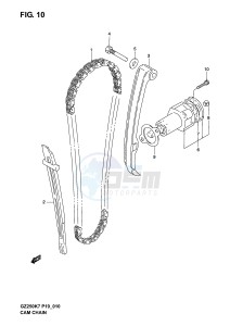 GZ250 (P19) drawing CAM CHAIN