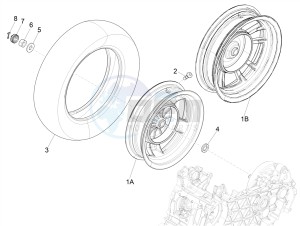 PRIMAVERA 125 4T 3V IGET IE ABS-NOABS E2-E4 (APAC) drawing Rear wheel