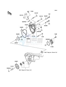 KX250F KX250ZEF EU drawing Water Pump