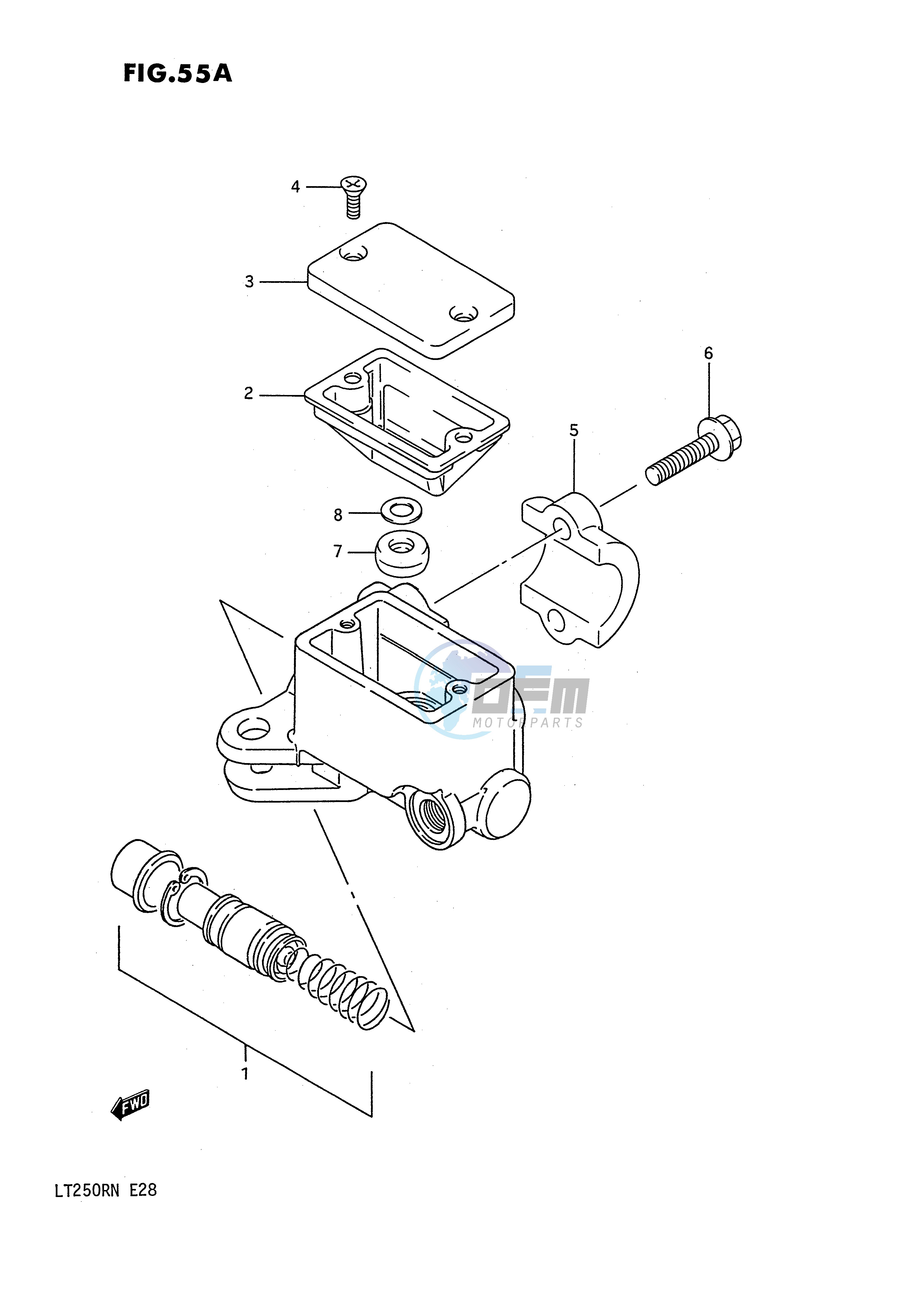 FRONT MASTER CYLINDER (MODEL M N)