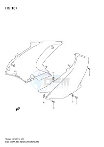 DL650 (E3) V-Strom drawing SIDE COWLING INSTALLATION PARTS