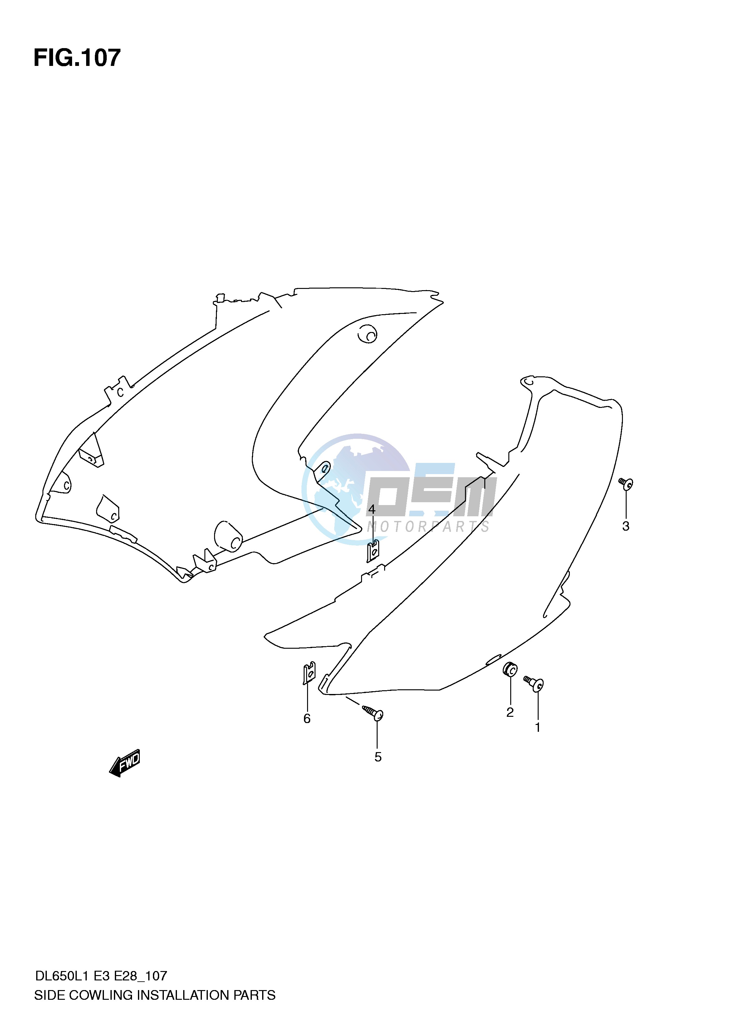 SIDE COWLING INSTALLATION PARTS