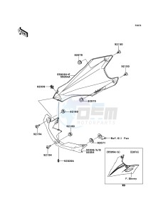 Z1000_ABS ZR1000EBF FR XX (EU ME A(FRICA) drawing Cowling Lowers