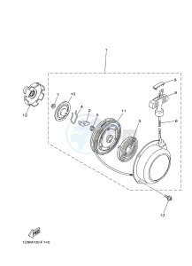 YFM450FWAD YFM45FGPB GRIZZLY 450 EPS (1CTK 1CTL) drawing ALTERNATE FOR ENGINE