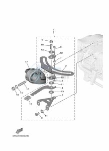 F20GWH drawing TILLER-HANDLE