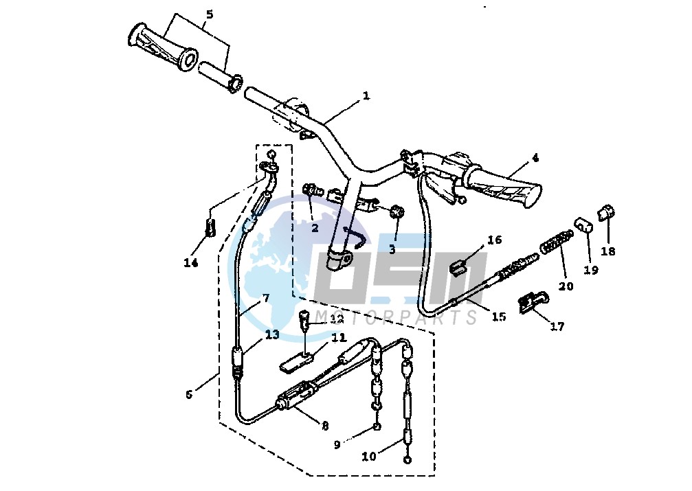 STEERING HANDLE -CABLE