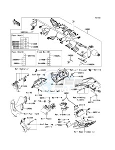 NINJA_ZX-10R_ABS ZX1000KEF FR XX (EU ME A(FRICA) drawing Chassis Electrical Equipment